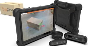 xDim mobile dimensioning software with MobileDemand rugged tablet